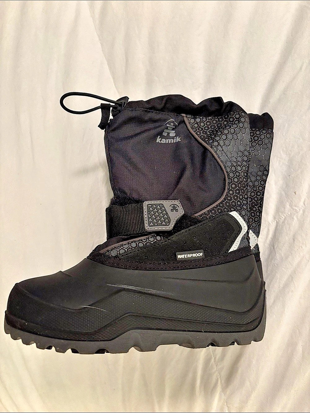 Kamik Waterproof Winter Boots US 1 Black